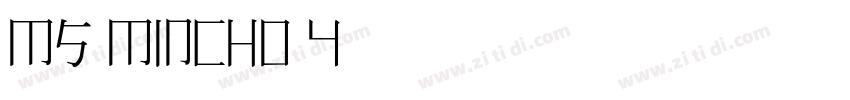 MS Mincho 4字体转换
